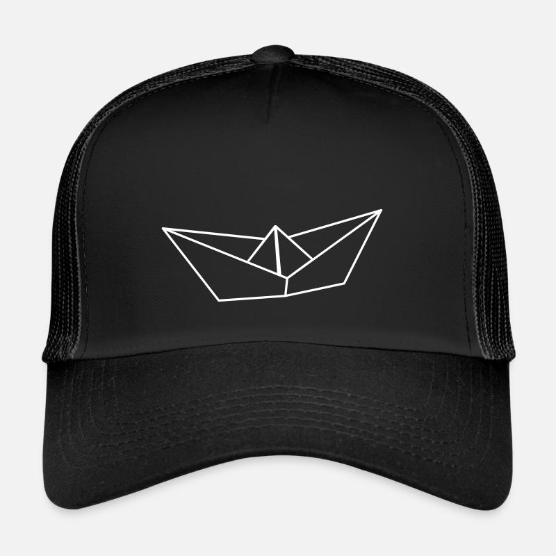 Papier bateau voilier Casquette trucker 