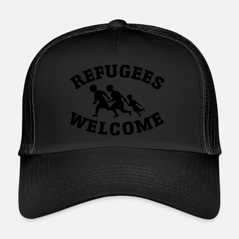 Réfugiés bienvenus Casquette trucker 