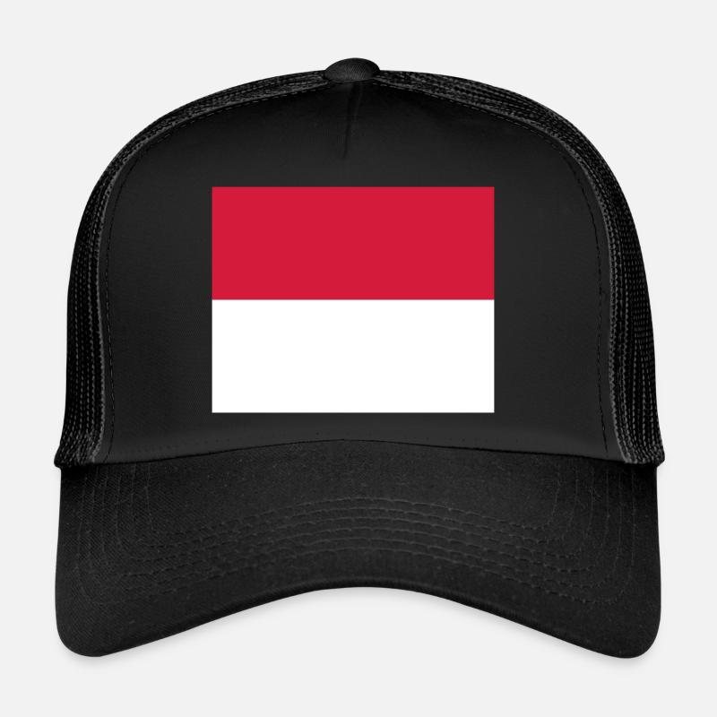 Monaco flag / Drapeau Monaco Casquette trucker 