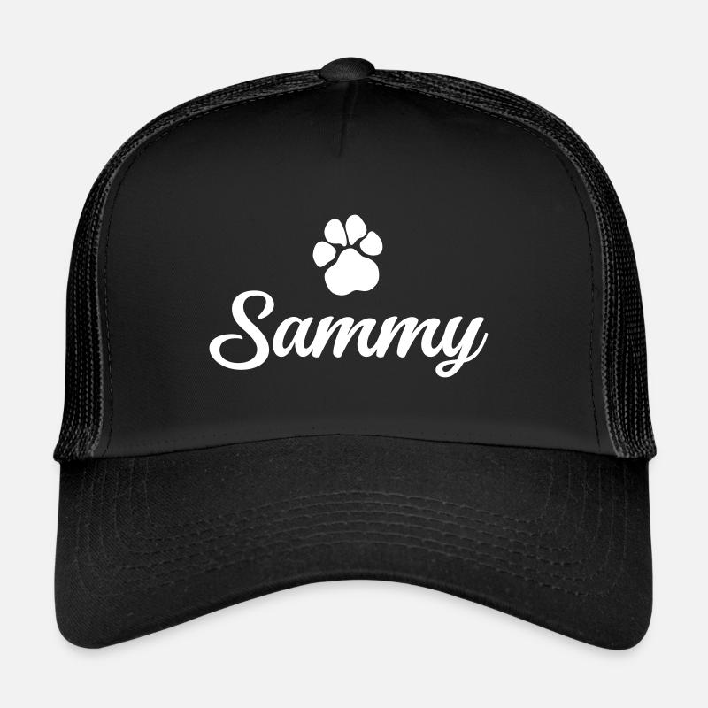 Nom du chien SAMMY avec patte Casquette trucker 