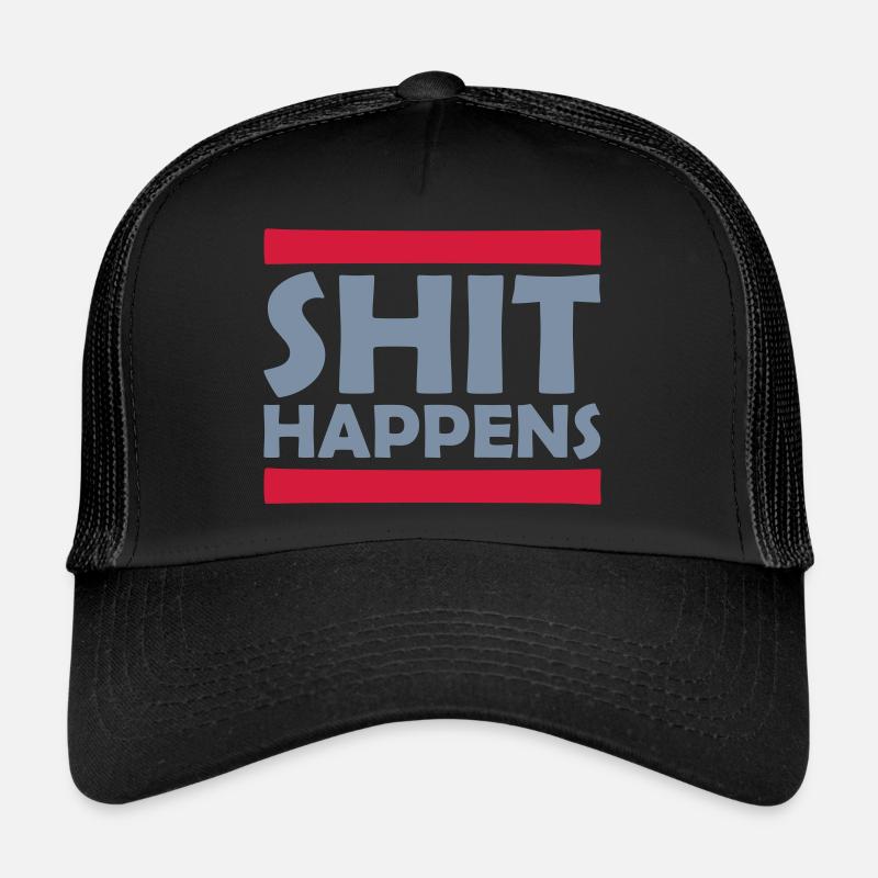 La merde arrive amusant à dire Casquette trucker 