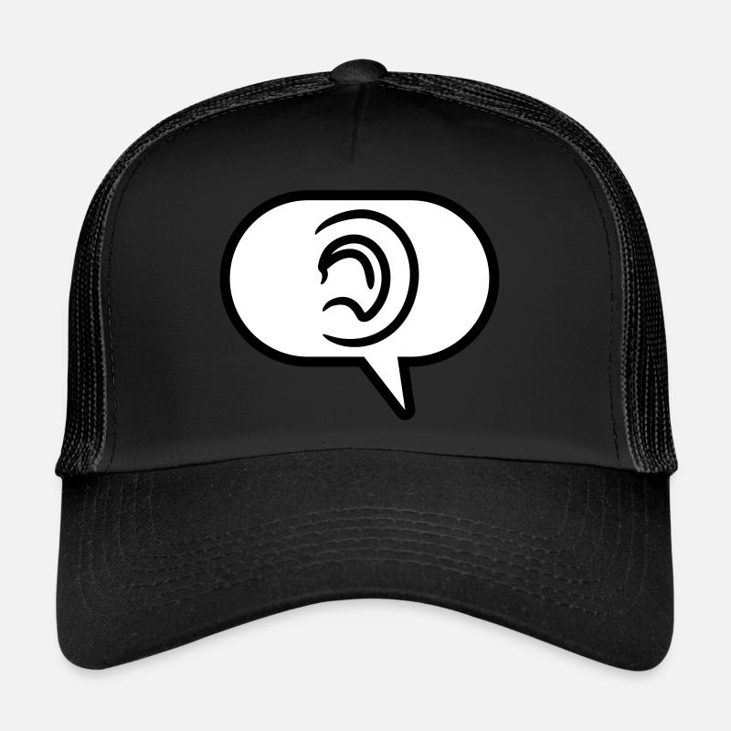 Entendre une bulle de discours de symbole simple Casquette trucker 