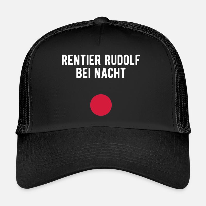 Reindeer Rudolf at night Trucker Cap