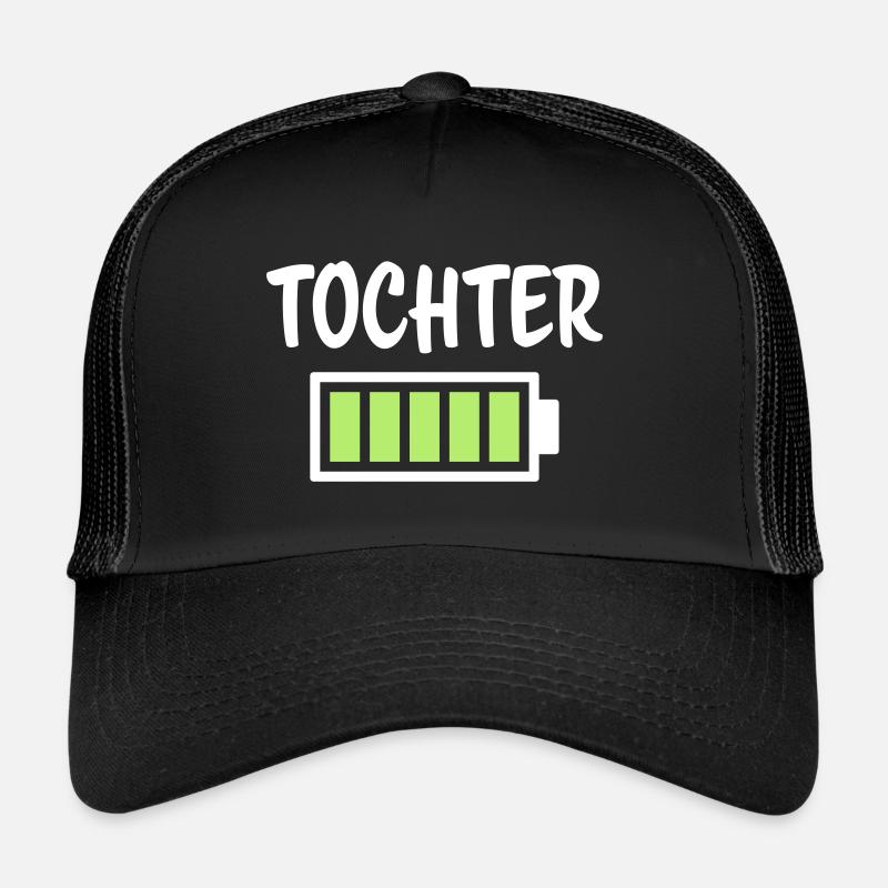 Tochter - Akku - Trucker Cap - Schwarz/Schwarz
