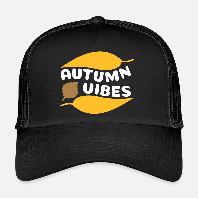 Autumn vibes (geschwungene Laubblätter) Trucker Cap