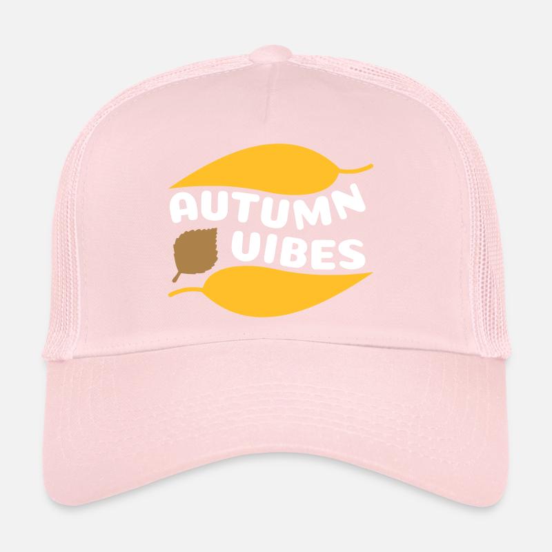Autumn vibes (curved leaves) Trucker Cap