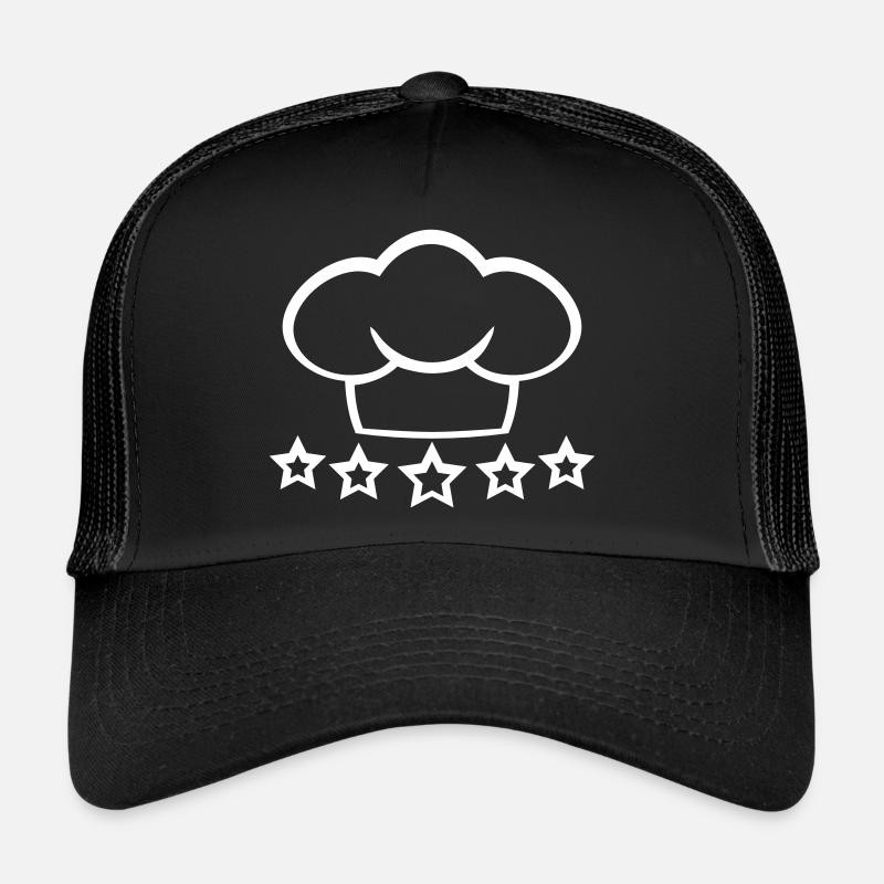 Chapeau de chef de cuisine 5 étoiles Master Chef Cool Casquette trucker 