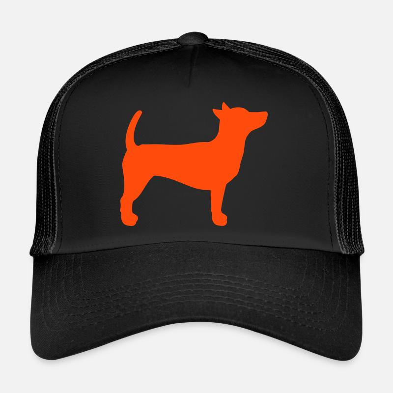 Le chien se tient debout L’obéissance se tient immobile silhouette Casquette trucker 