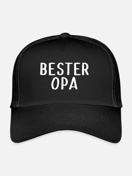 Bester Opa - Trucker Cap - Schwarz/Schwarz