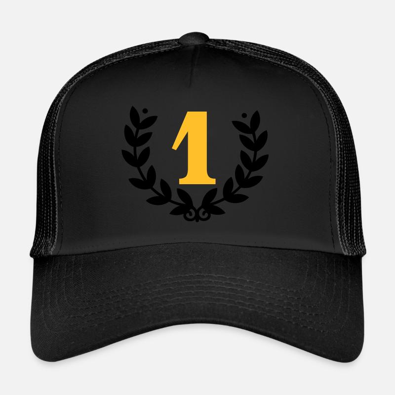 Couronne de laurier de la Première / laurier pour - Casquette trucker  - noir/noir