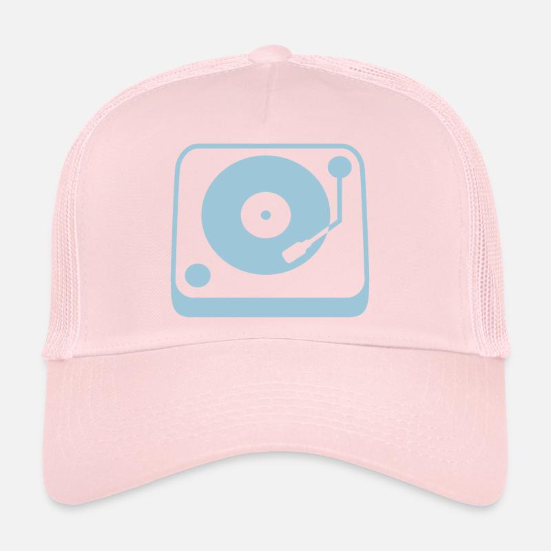 Table de mixage Soirée DJ Vinyle Disque Musique Amour Casquette trucker 