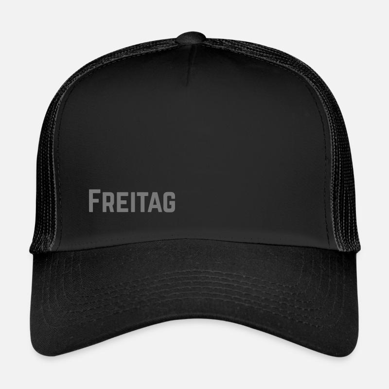 Friday weekday as text Trucker Cap