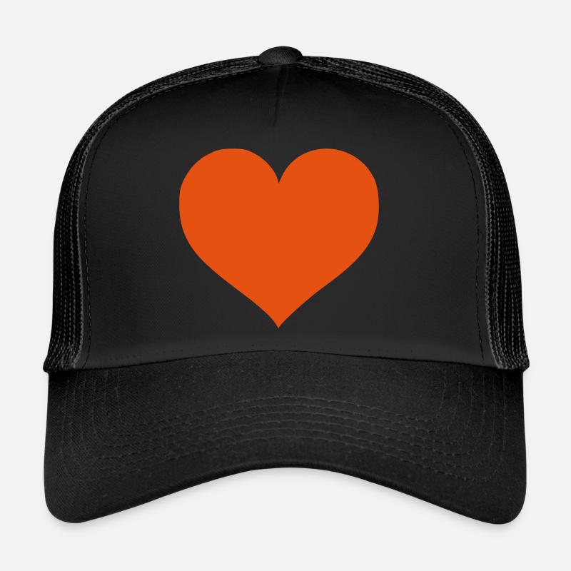 Coeur - Casquette trucker  - noir/noir