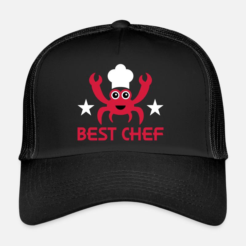Best chef (crab, chef's hat, stars) Trucker Cap