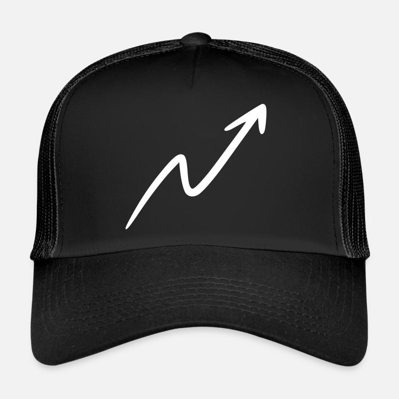 Flèche dessin esquisse blanc Casquette trucker 
