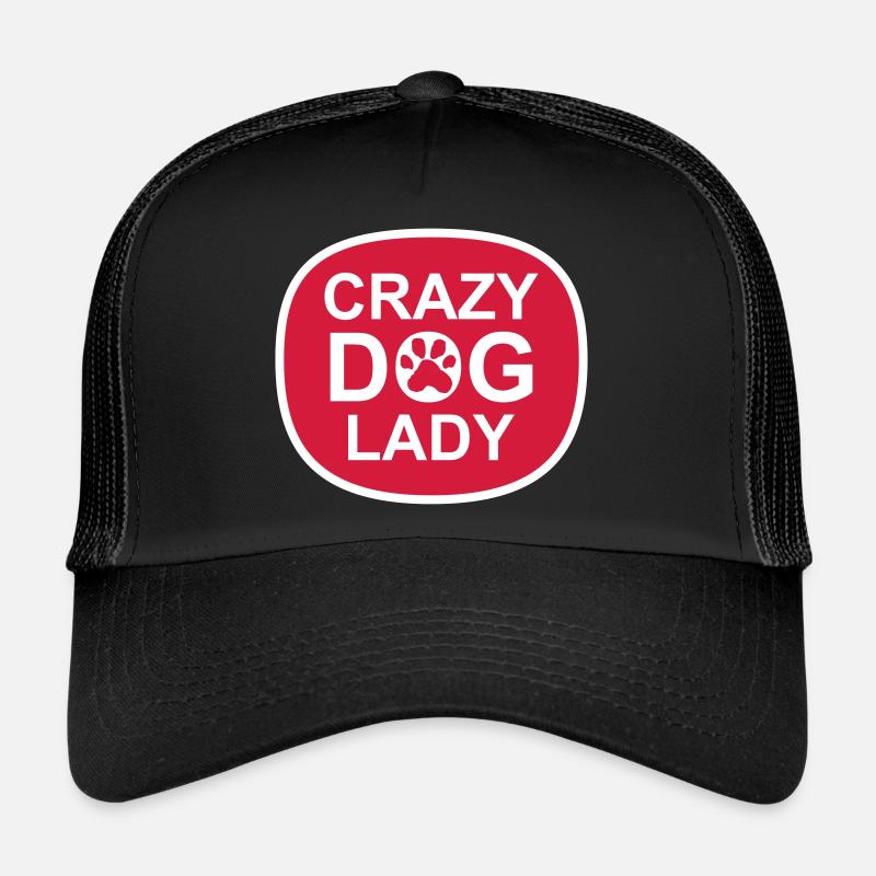 crazy dog lady Zitat Trucker Cap