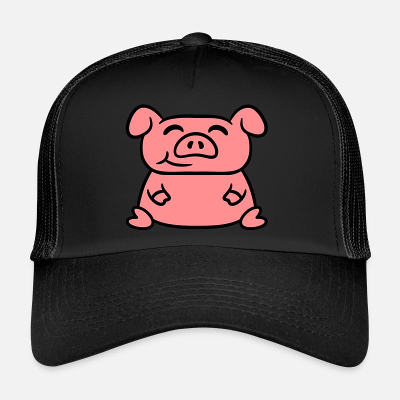 Assis Cochon Amour Petit Cochon Mignon Casquette trucker 