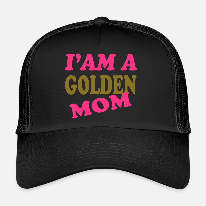 GOLDENE MAMA - Trucker Cap - Schwarz/Schwarz