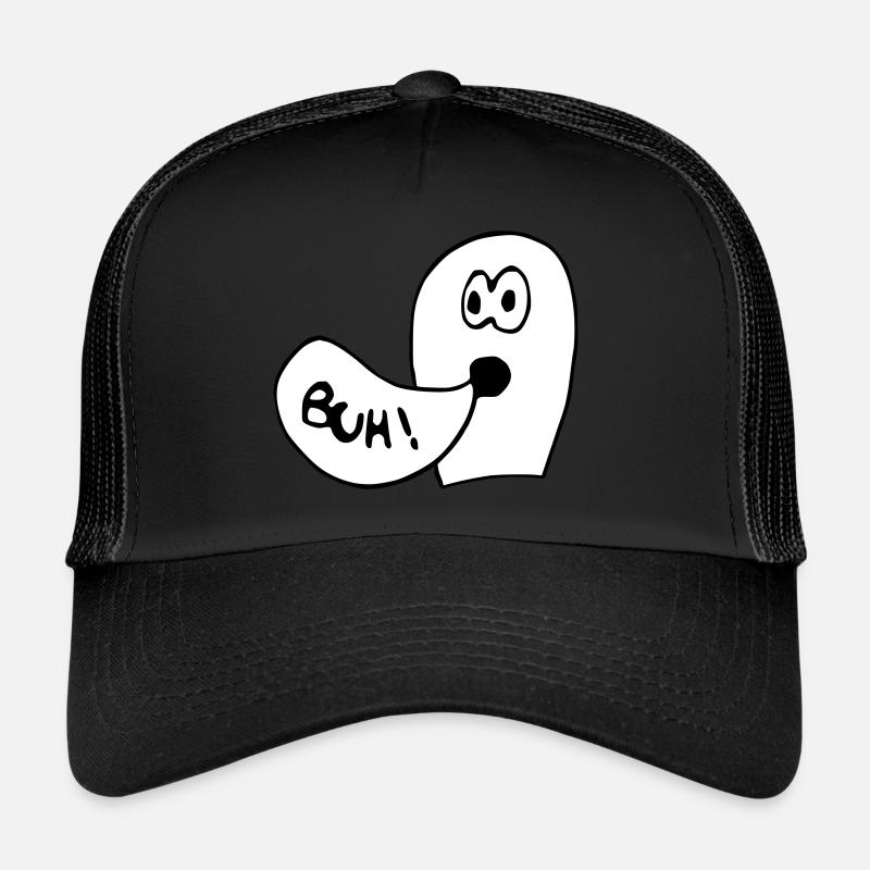 Ghost Buh! - Casquette trucker  - noir/noir