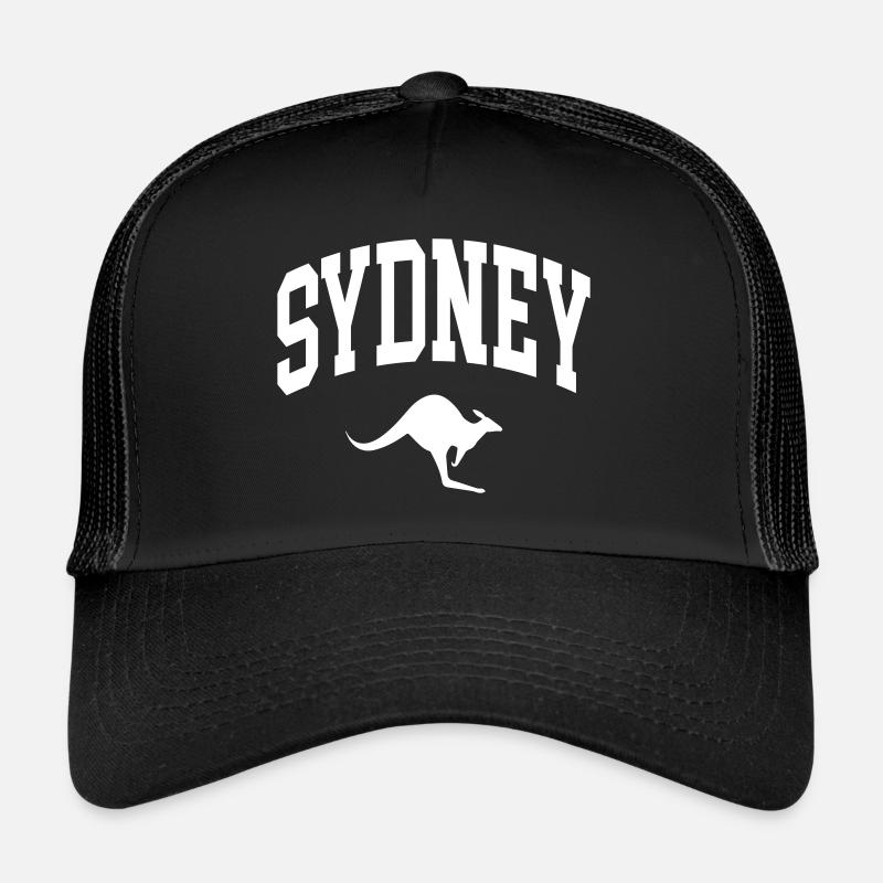Sydney - Trucker Cap - Schwarz/Schwarz