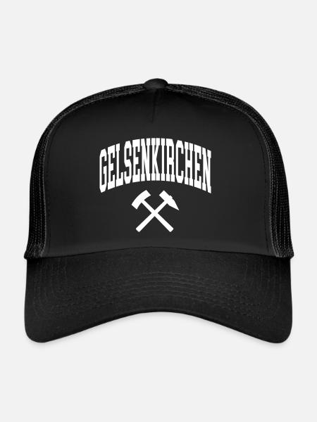 Gelsenkirchen - Casquette trucker  - noir/noir - Devant