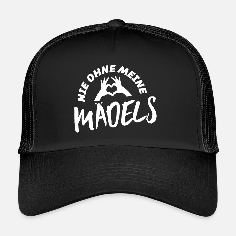 Jamais sans mon équipe de main de cœur de filles Casquette trucker 