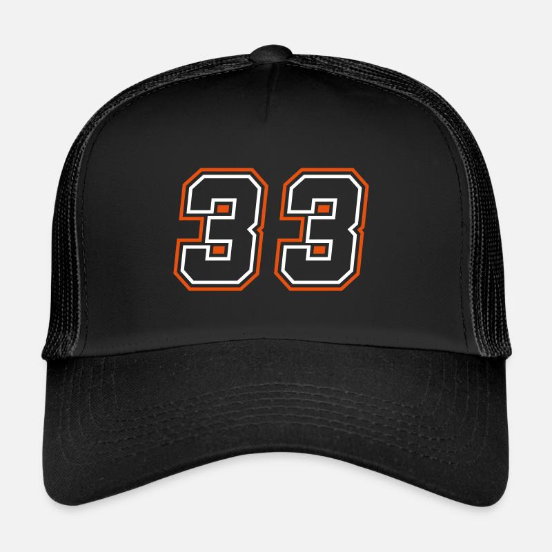 33 Symbole numérique Casquette trucker 
