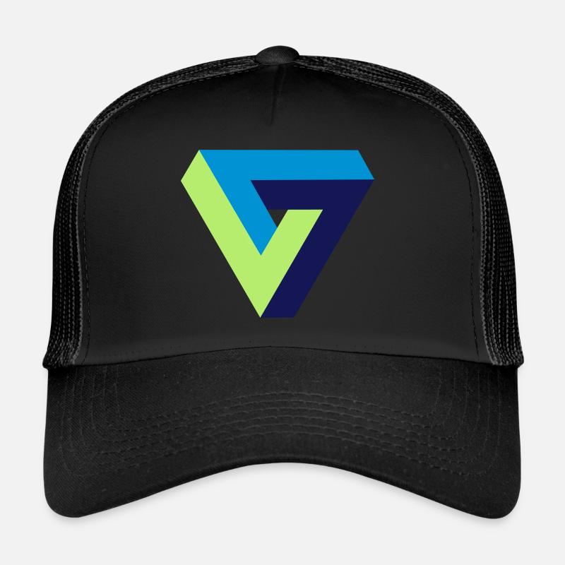 Das unmögliche Dreieck optische Täuschung Trucker Cap