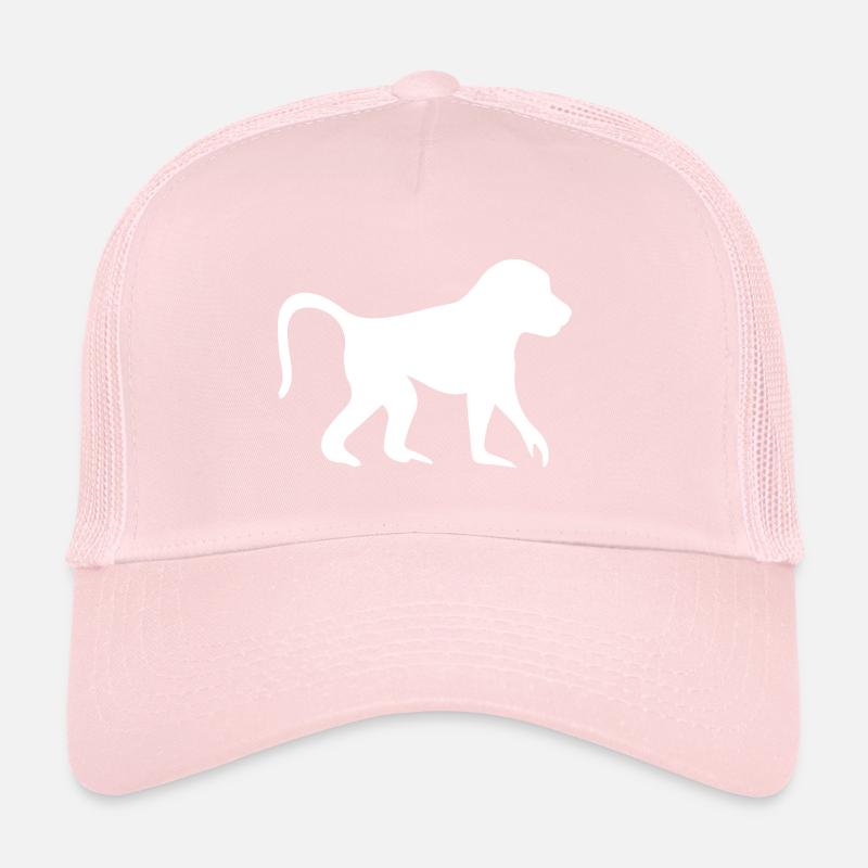 Silhouette de singe babouin Casquette trucker 