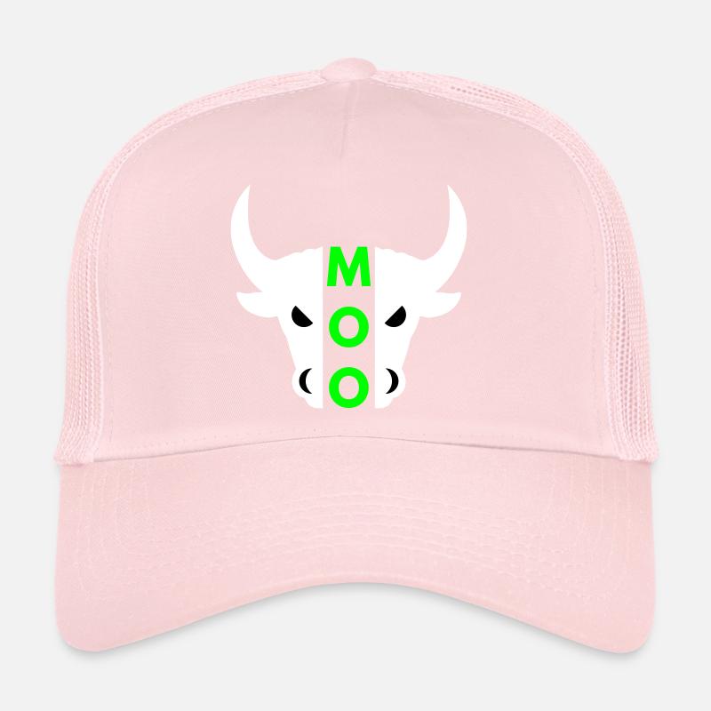 Moo (half head bull) Trucker Cap