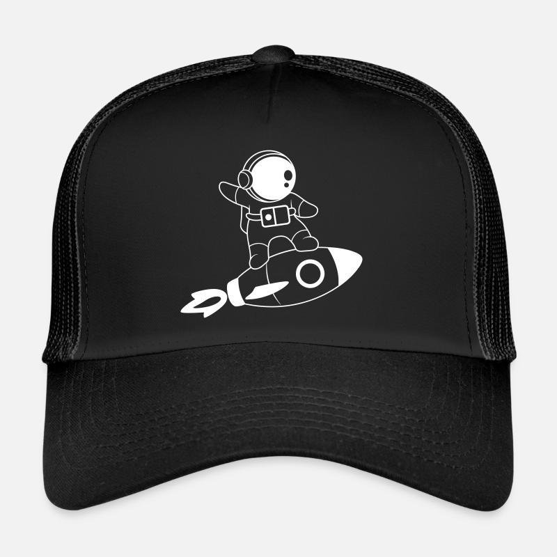 ASTRONAUTE FUSÉE SPACE STAR FLY MOTIF Casquette trucker 