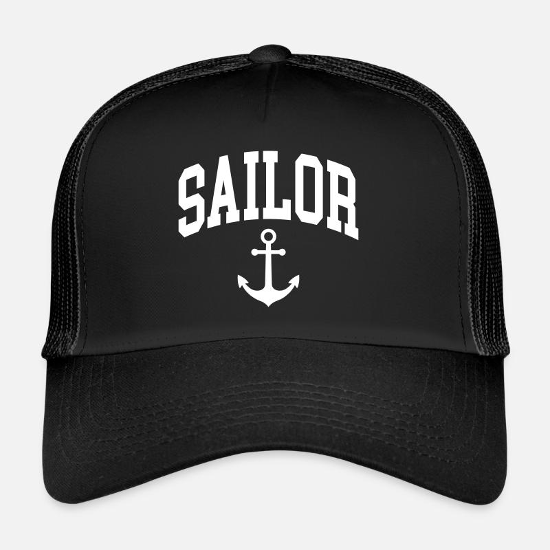 Marin - Casquette trucker  - noir/noir