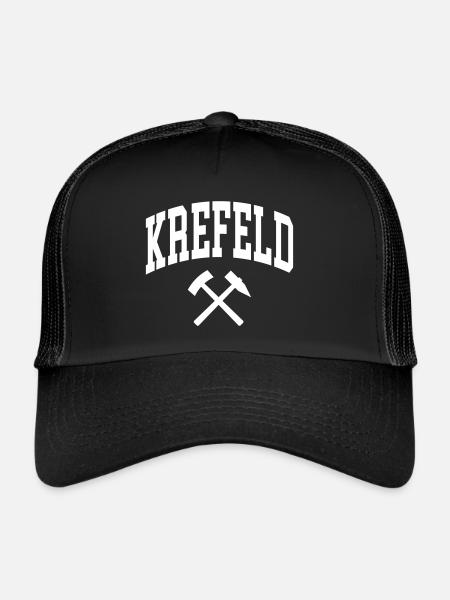 Krefeld - Casquette trucker  - noir/noir - Devant