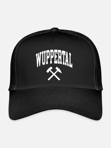 Wuppertal - Casquette trucker  - noir/noir - Devant