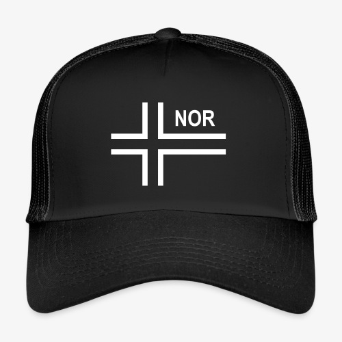 Norsk taktisk flagga Norge - NOR (negativ) - Trucker Cap