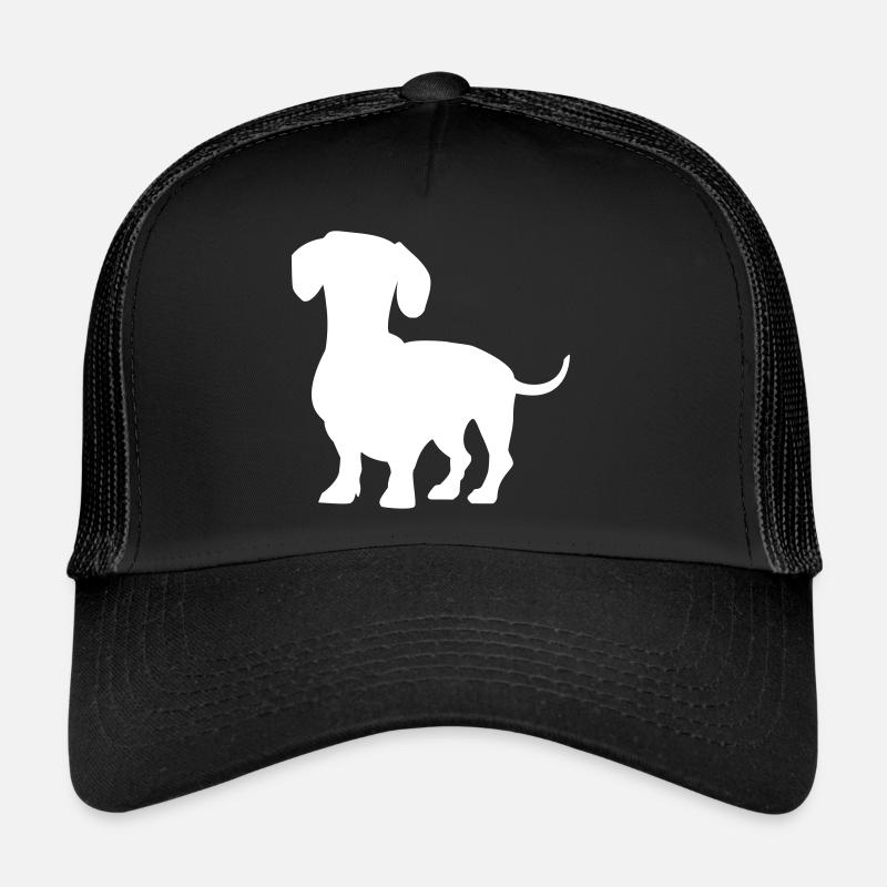 Dachshund - Trucker Cap - black/black