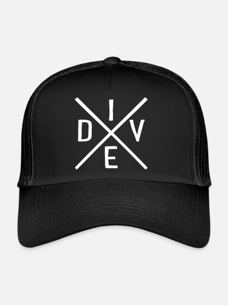 dive - Trucker Cap - black/black