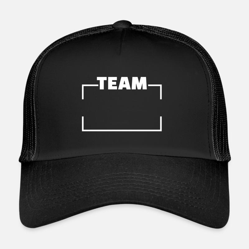 Team - Trucker Cap - Schwarz/Schwarz