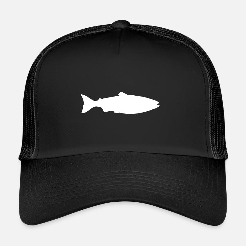 Saumon - Casquette trucker  - noir/noir