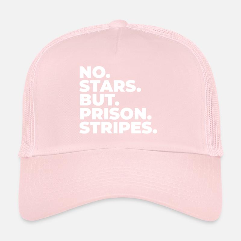 PAS DE PEINE VEDETTE CONDAMNÉ STRIPING PRISON MOBILE Casquette trucker 