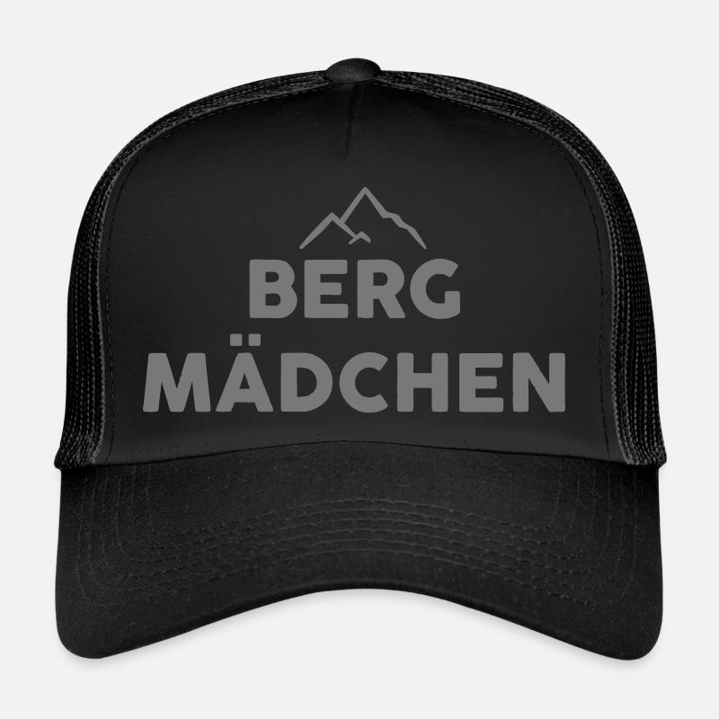 Bergmaedchen zweizeilig grau Trucker Cap