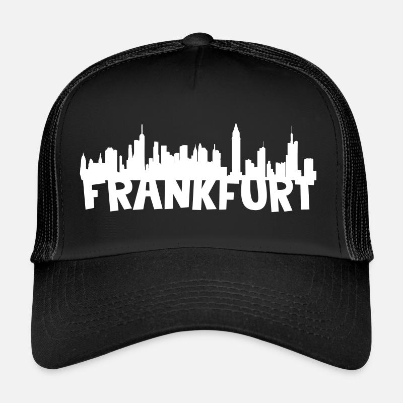 Frankfurt skyline - Trucker Cap - black/black