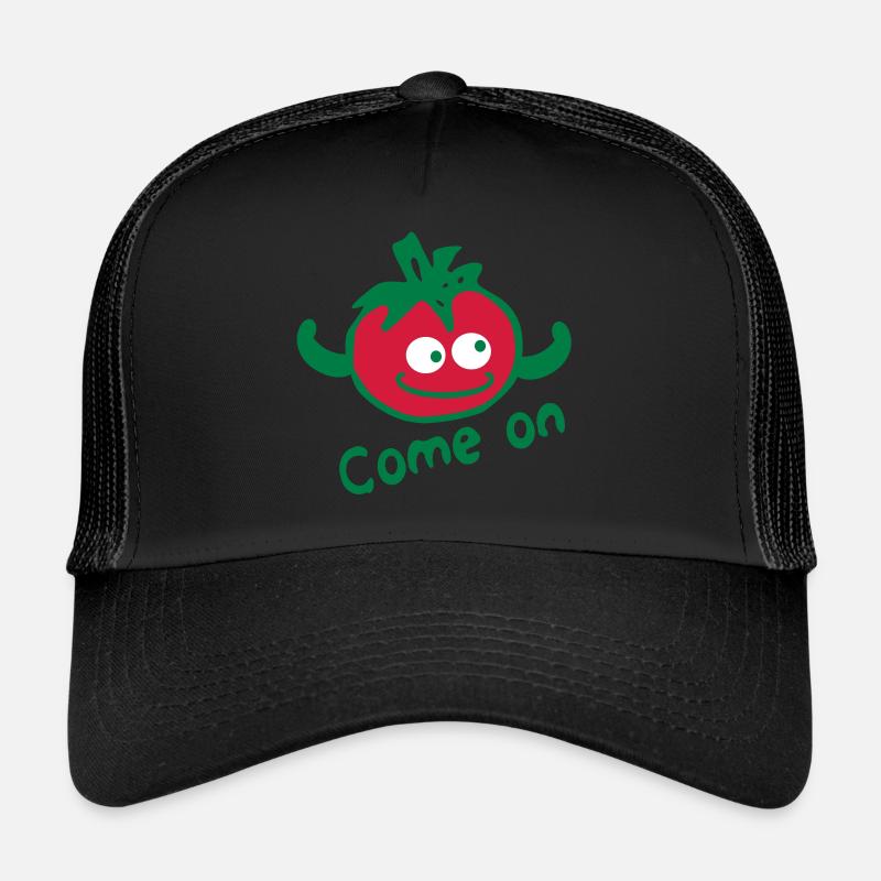 komm txt & rote Tomate Trucker Cap