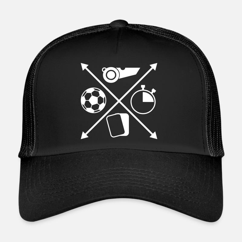 arbitre - Casquette trucker - noir/noir