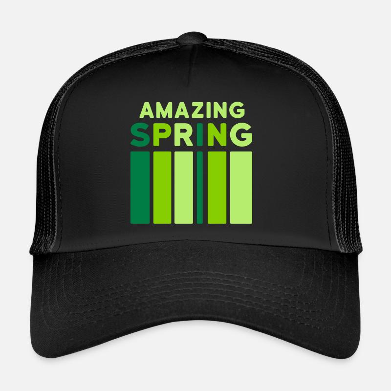 Amazing Spring (bar) - Trucker Cap - black/black