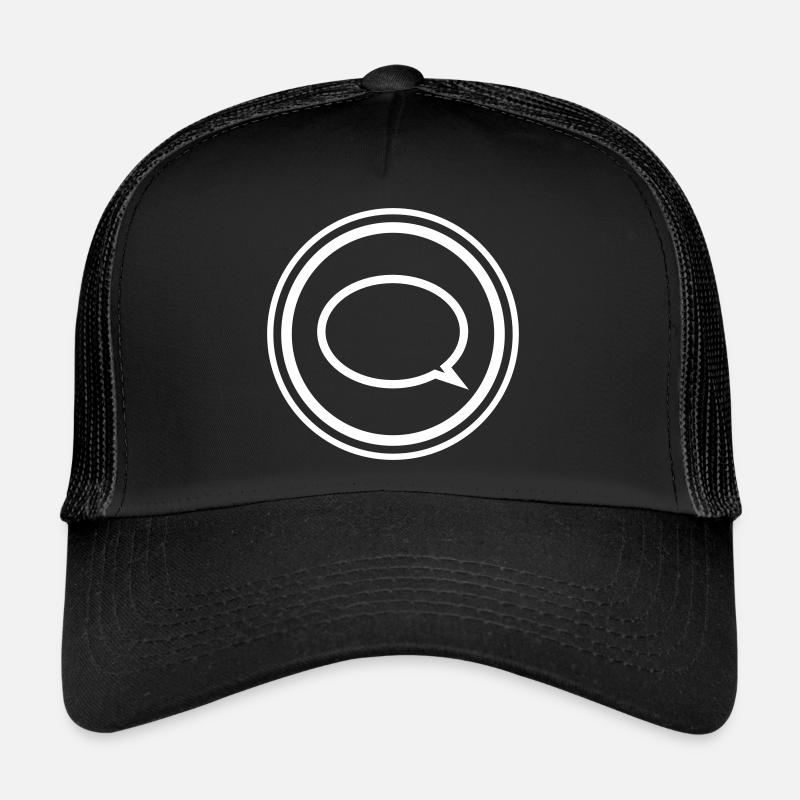 Sprechblase - Trucker Cap - Schwarz/Schwarz