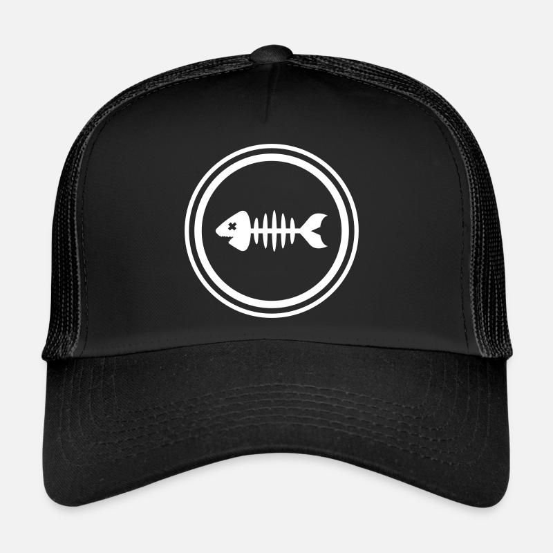 Fish Symbol Bone Bones Trucker Cap