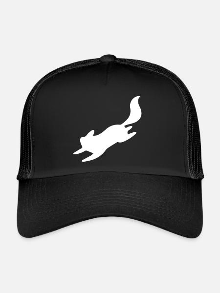 Renard - Casquette trucker  - noir/noir - Devant