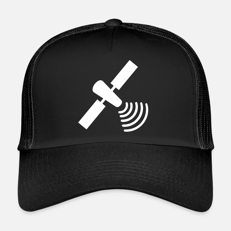 Satellit - Trucker Cap - Schwarz/Schwarz