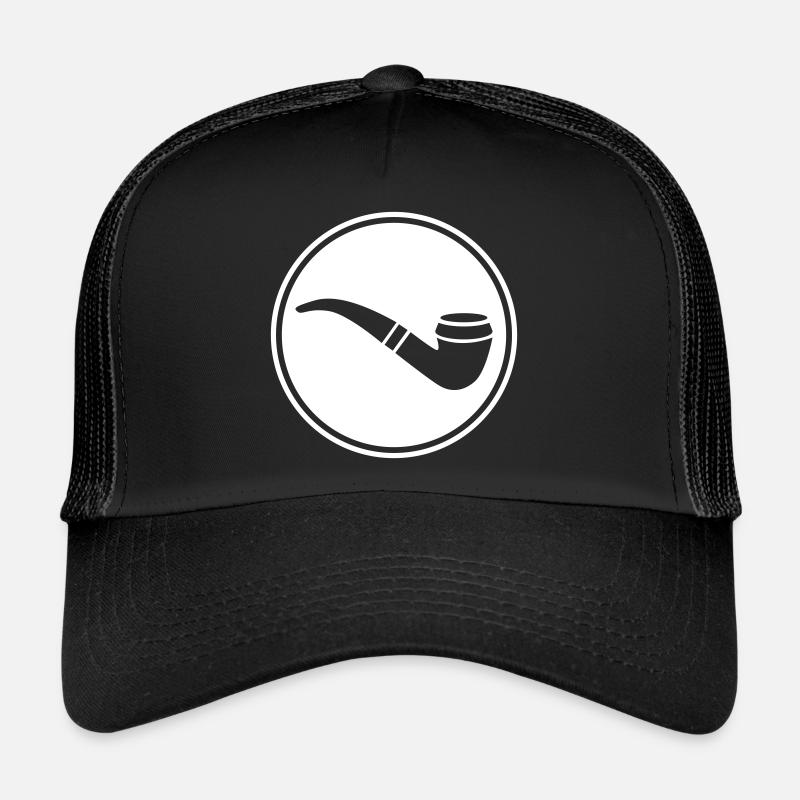 Smoking a pipe Trucker Cap
